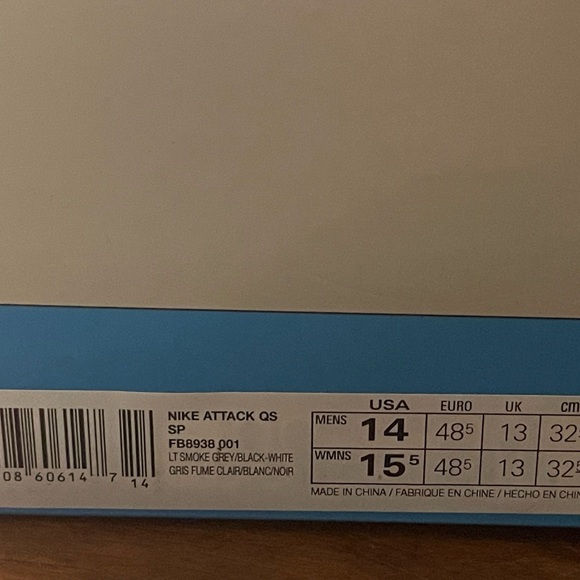Nike Mac Attack QS SP 'Light Smoke Grey' FB8938-001 Men's Size 14 - Picture 7 of 7